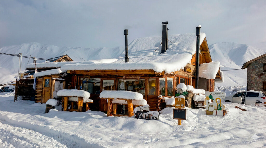Vista del apart boutique La Valtellina en el Valle de Los Molles